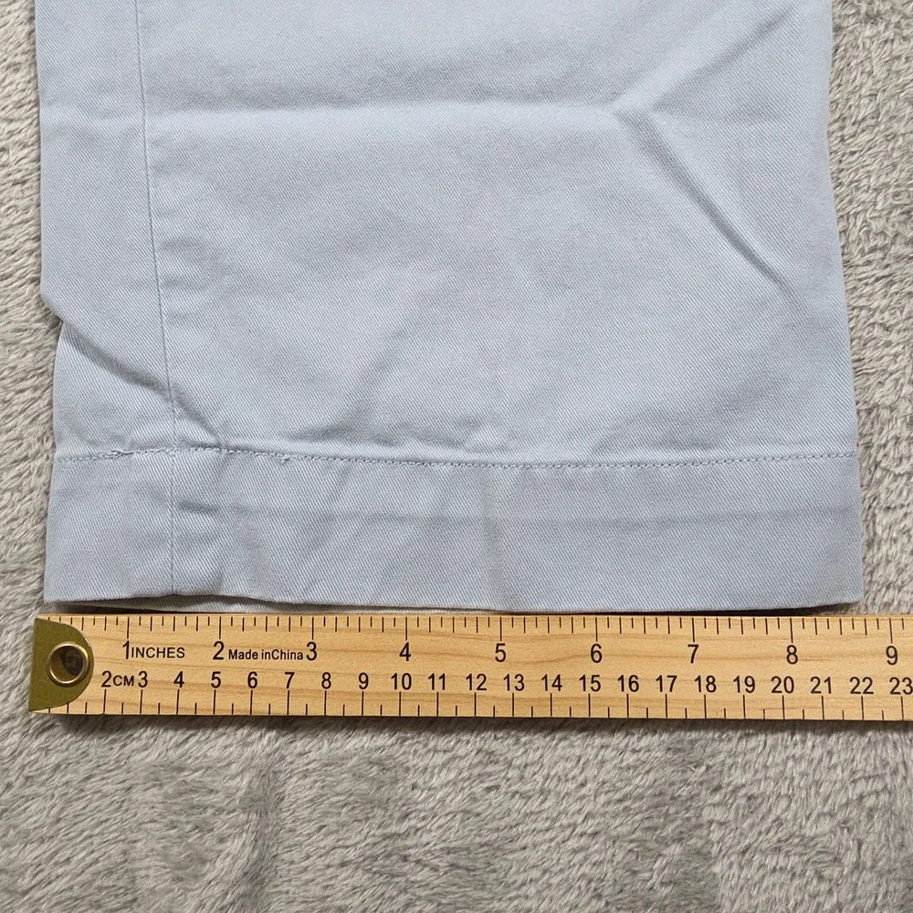 Polo Ralph Lauren Chino Pant Mens 34x39 Light Blue Classic Fit Flat Front Preppy